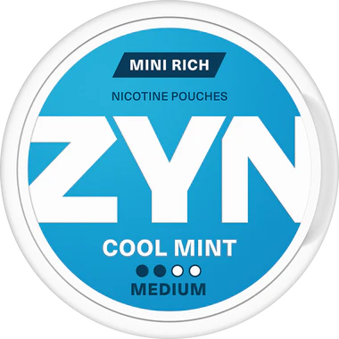 Zyn - Snuss - Mini Rich Tobacco Pouches -Cool Mint - Medium - 5.5MG