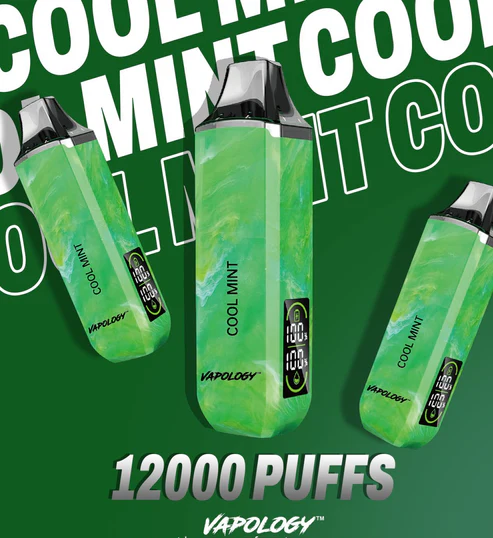 Vapology - Cool Mint - 12000 Puffs - 5%