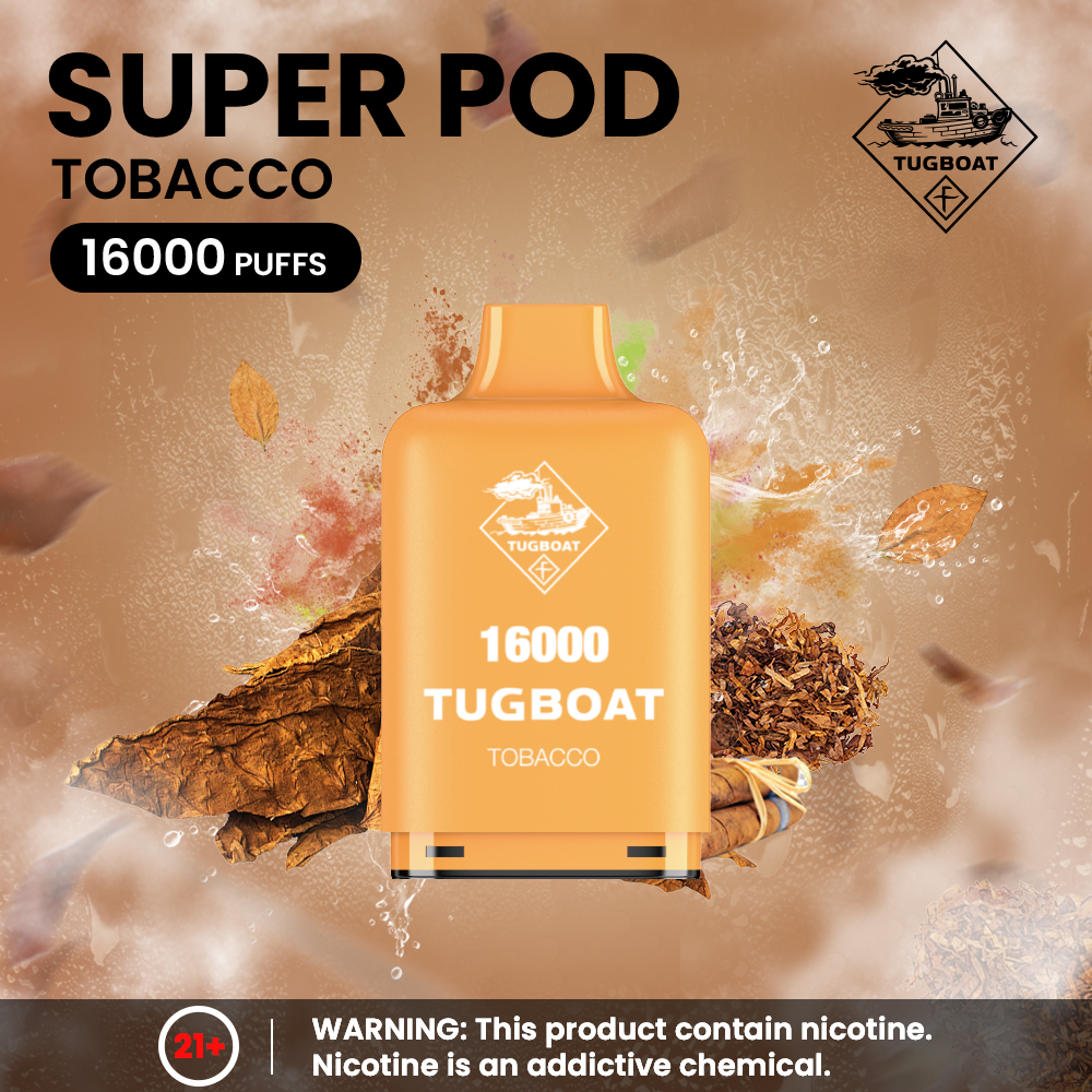 Tugboat - Tobacco -16000 Puffs - 5% 