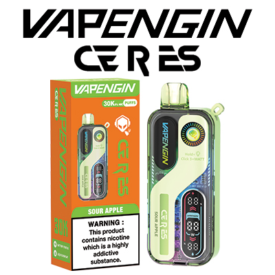 Vapengin Ceres - Sour Apple - 30000 Puffs - 5% 