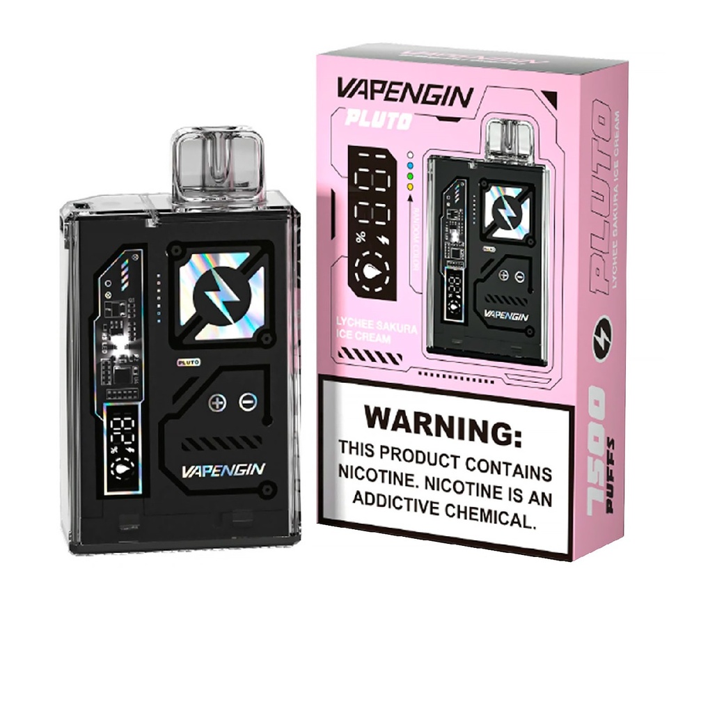 Vapengin Pluto - Lychee Sakura Ice Cream - 7500 Puffs - 5% 