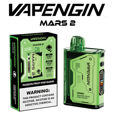 Vapengin Mars 2 - Passion fruit Kiwi Guava - 20000 Puffs - 5%   