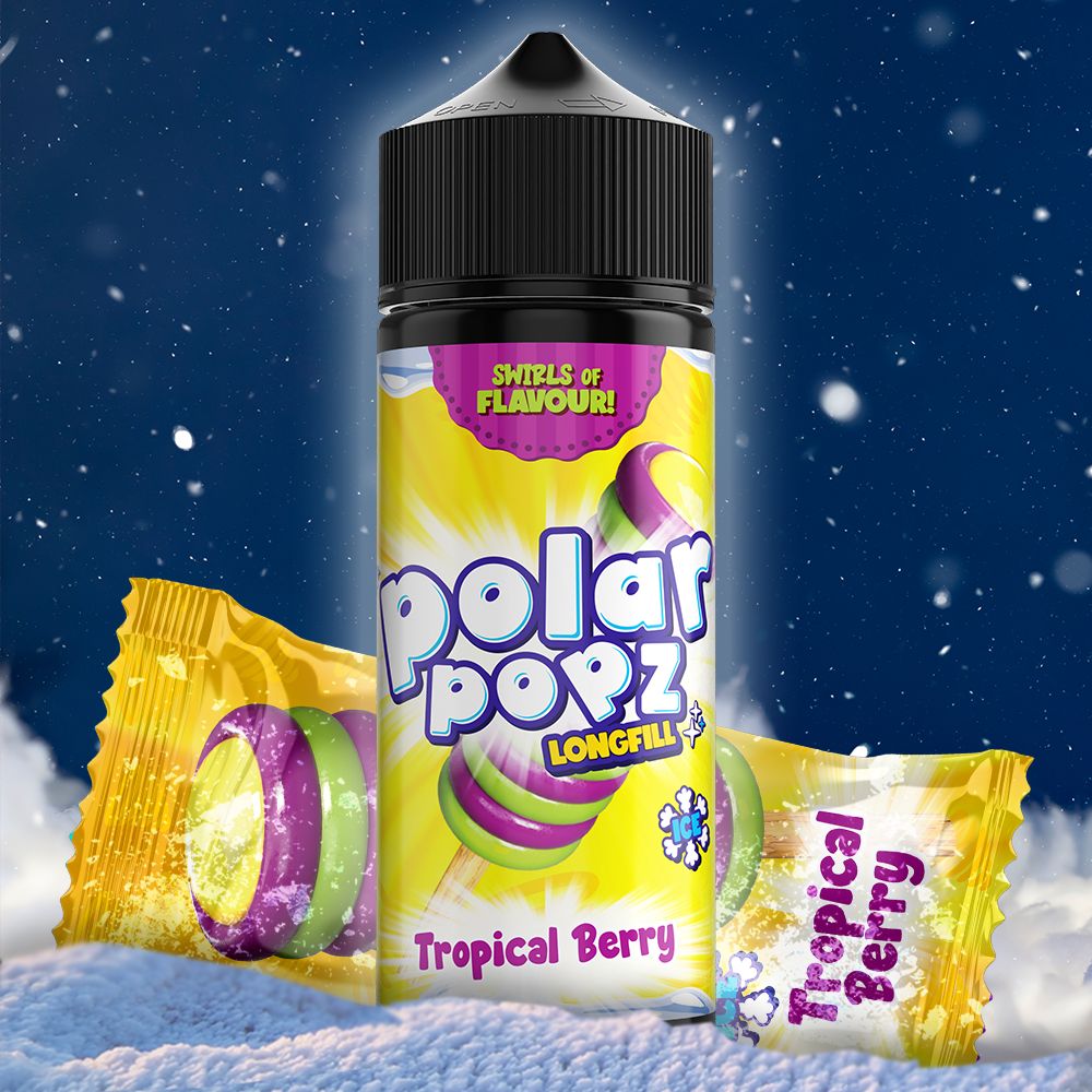 Long Fill - Polar Popz - Tropical Berry Ice - 60ML 