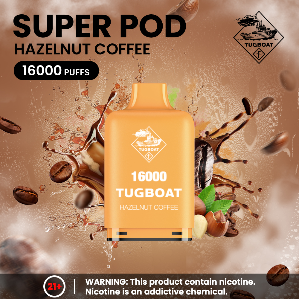 Tugboat - Hazelnut Coffee - 16000 Puffs - 5%