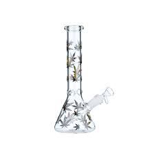 Bong - Dreamliner - Multi Coloured Leaves With Ice Catcher -  25cm