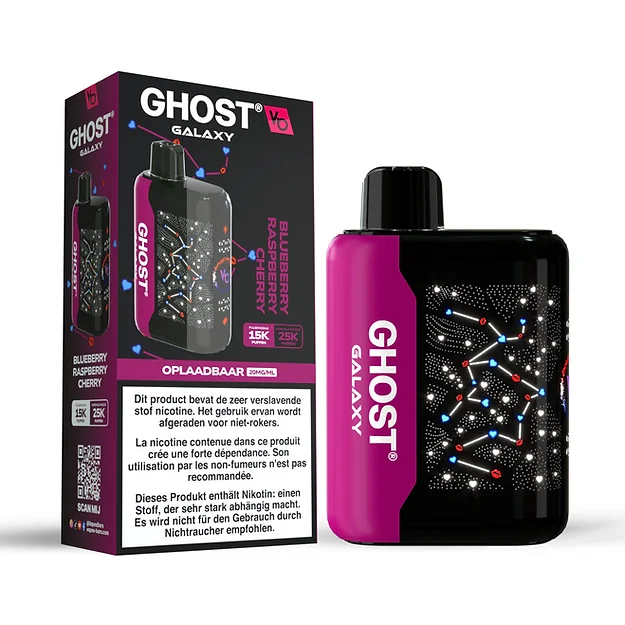 Ghost - Galaxy - Blueberry Raspberry Cherry- 25000 Puffs 3.5% 