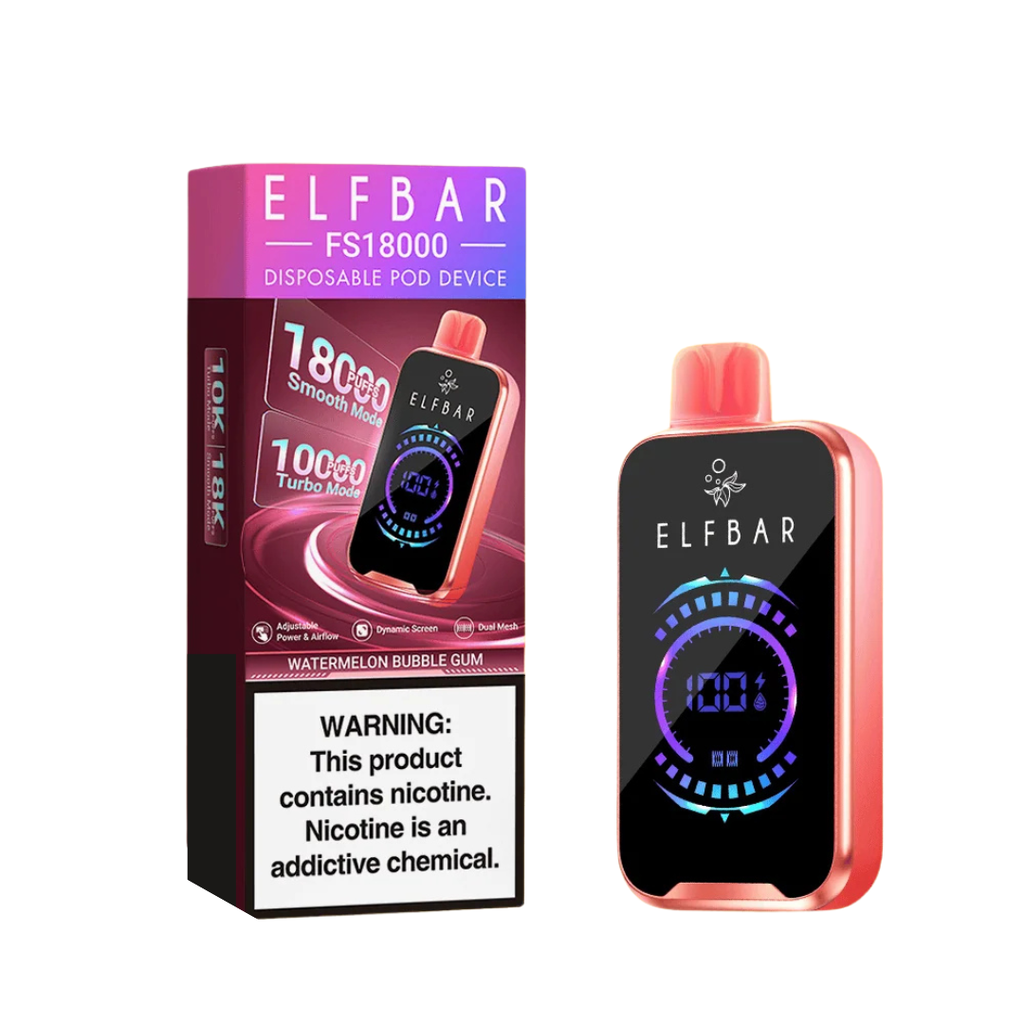 Elf Bar - Watermelon Bubblegum -18000 Puffs - 5%