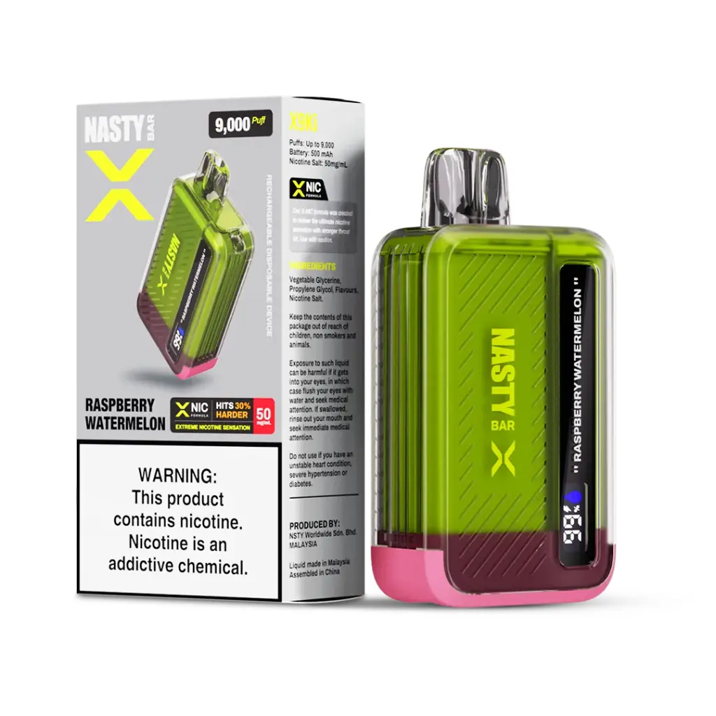 Nasty - Raspberry Watermelon - X Series - 9000 Puffs - 5%