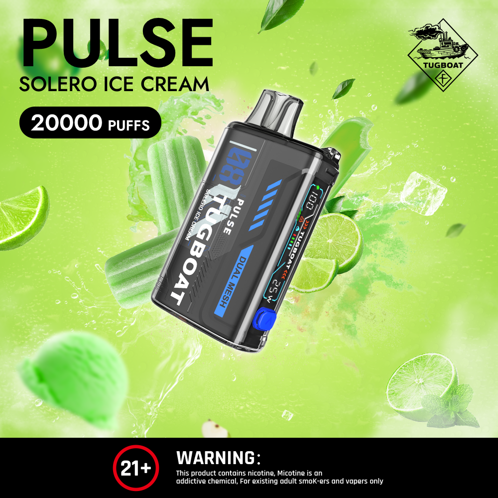 Tugboat - Solero Ice Cream - 20000 Puffs - 5%    