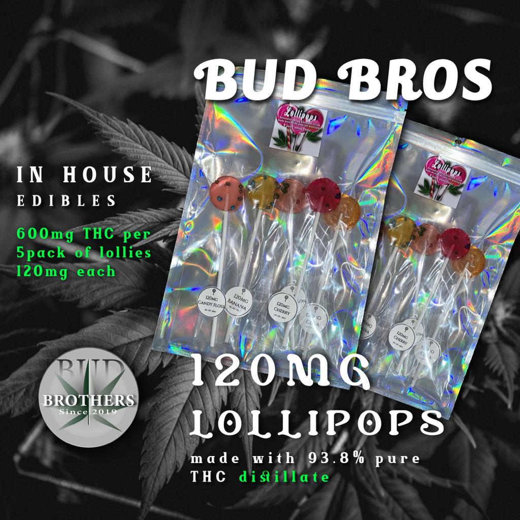 Bud Brothers - THC Lollipops - Apple - 120MG 