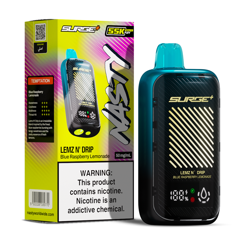 Nasty - Surge - Blue Razz Lemonade - 55000 Puffs - 5%
