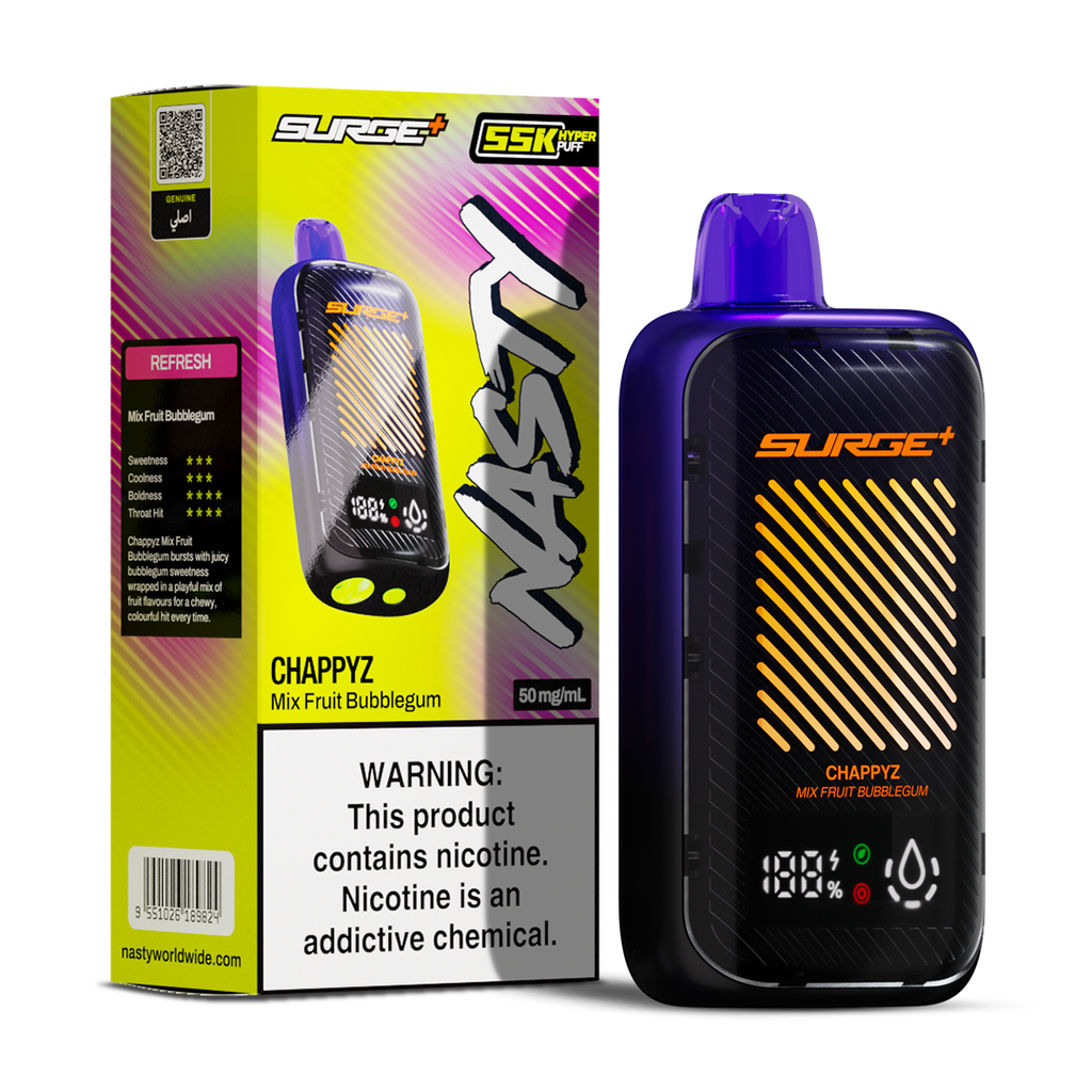 Nasty - Surge - Mixed Fruit Bubblegum - 55000 Puffs - 5% 