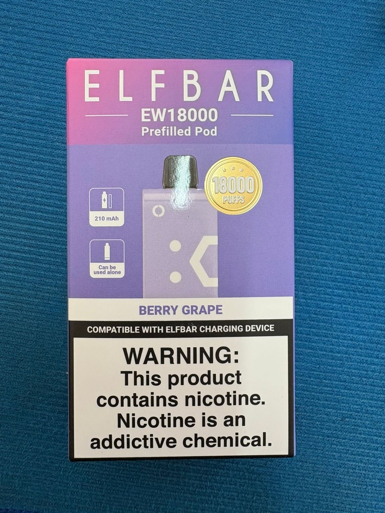 Elf Bar - EW18000 - Cartridge - Berry Grape 5%