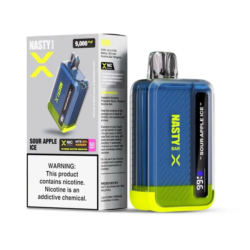 Nasty - Sour Apple - X Series - 9000 Puffs - 5%