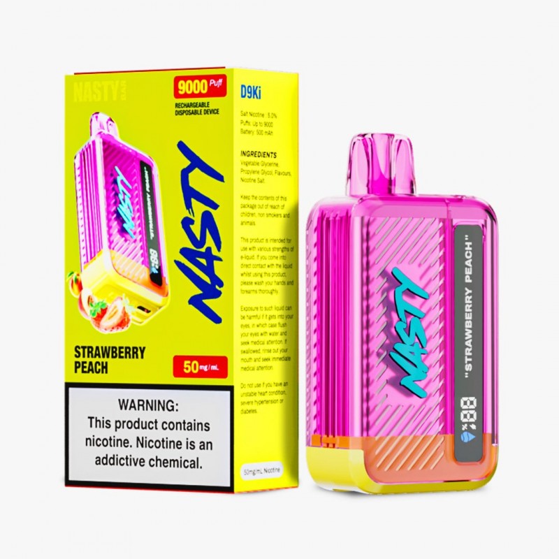 Nasty - Strawberry Peach - 9000 Puffs - 5%