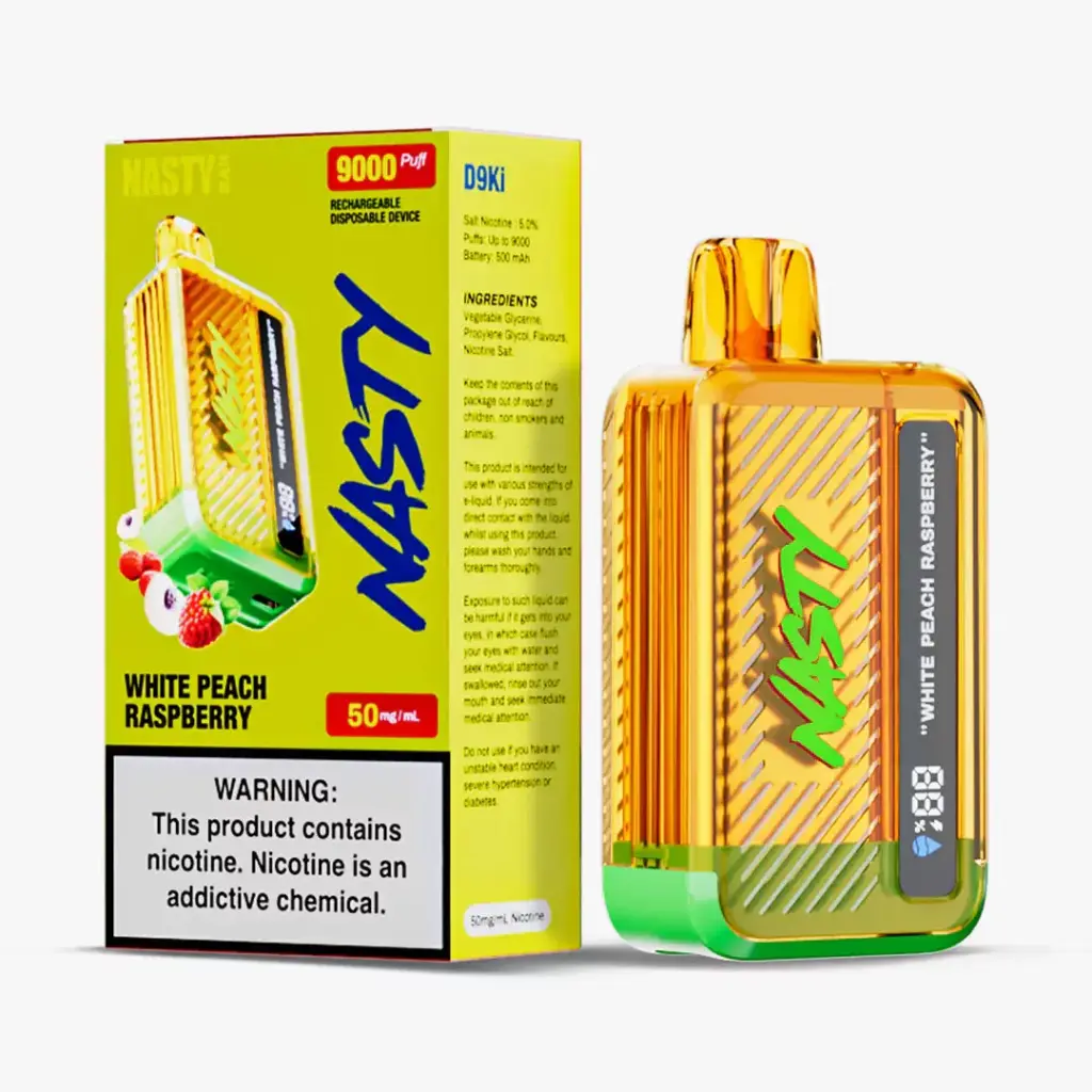 Nasty - White Peach Raspberry - 9000 Puffs - 5%