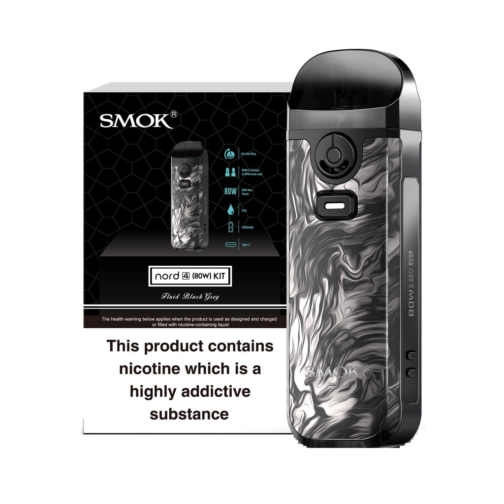 Smok - Nord 4 - Pod System -  Fluid Black Grey 