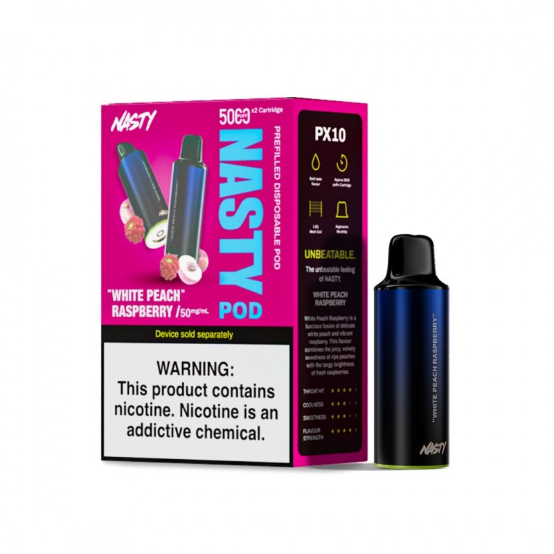 Nasty - White Peach Raspberry - 5000 Puffs - 5%