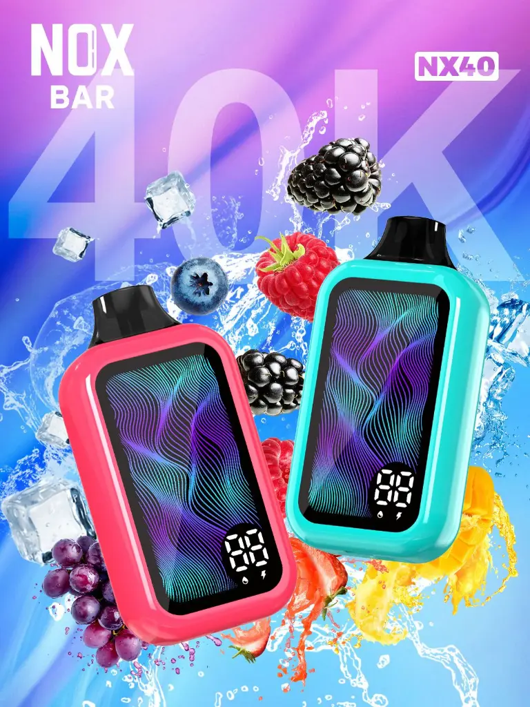 Nox Bar - Raspberry Cherry - 40 000 Puffs - 5% 