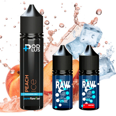 Pods Plus - Nic Salts - Peach ice - 60ML 