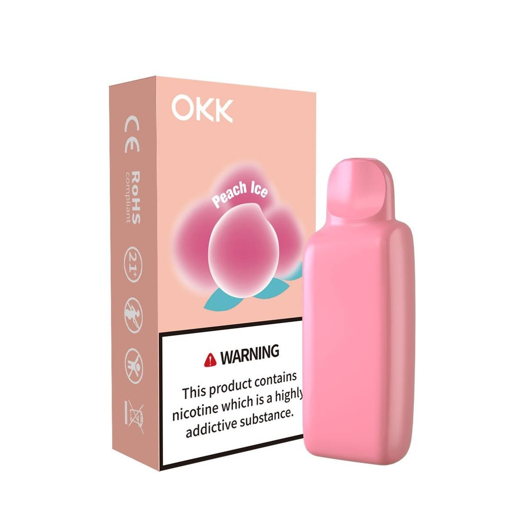 OKK - Peach Ice - 5000 Puffs - 5% 