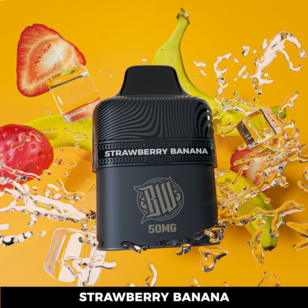 Bewolk - Strawberry Banana - 6000 Puffs - 2% 