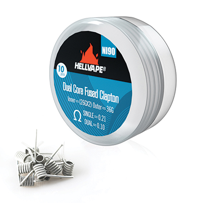 Hellvape - Pre Built - Dual Core Fused Clapton Coil
 - 1Pcs 