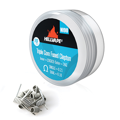 Hellvape - Pre Built - Triple Fused Clapton Coil - 1Pcs