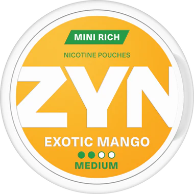 Zyn - Snuss - Mini Rich Tobacco Pouches - Exotic Mango - Medium - 3.6 MG