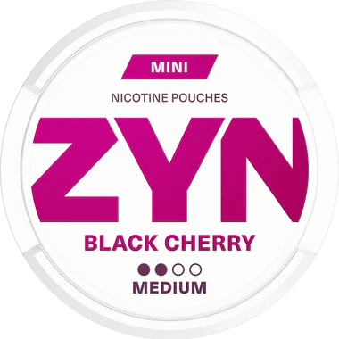 Zyn - Snuss - Mini Rich Tobacco Pouches - Black Cherry - Medium - 3MG