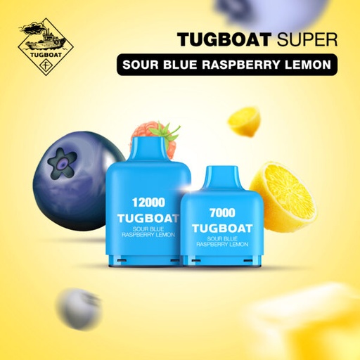 Tugboat - Sour Blueberry Raspberry Lemon - 12000 Puffs - 3%