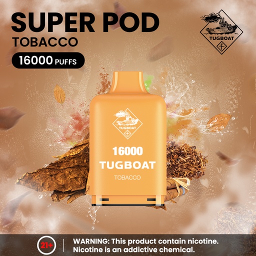 Tugboat - Tobacco -16000 Puffs - 5% 