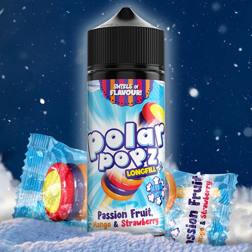 Long Fill - Polar Popz -  Passion Fruit Mango & Strawberry Xtra Icy - 30ML 