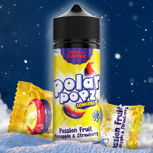 Long Fill - Polar Popz -  Passion Fruit Pineapple & Strawberry - 30ML  