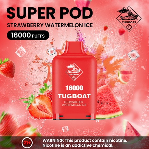 Tugboat - Strawberry Watermelon - 16000 Puffs - 5%