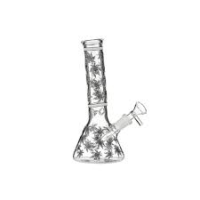 Bong - Dreamliner - Pattern Leaves With Ice Catcher -  19.5cm 