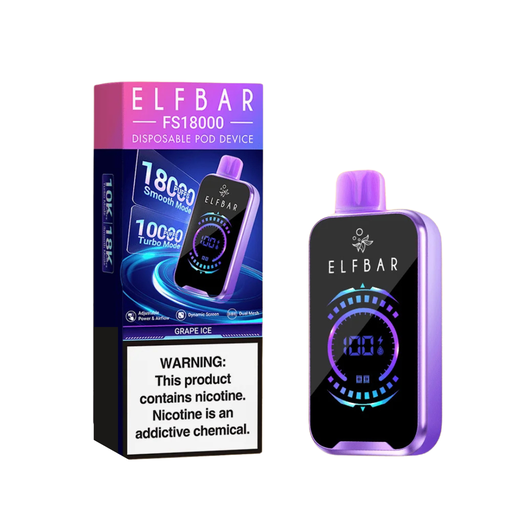 Elf Bar - Grape Ice -18000 Puffs - 5%