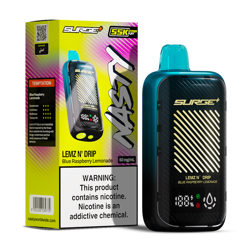 Nasty - Surge - Blue Razz Lemonade - 55000 Puffs - 5%