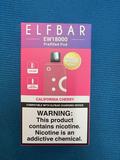 Elf Bar - EW18000 - Cartridge - California Cherry 5%