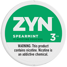 Zyn - Snuss - Mini Nicotine Pouches - Spearmint - Meduim - 3 MG