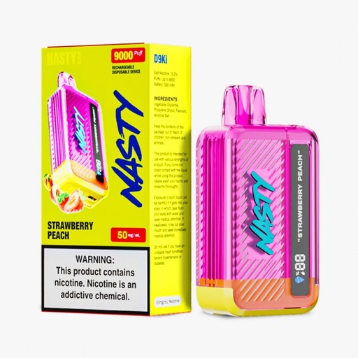 Nasty - Strawberry Peach - 9000 Puffs - 5%