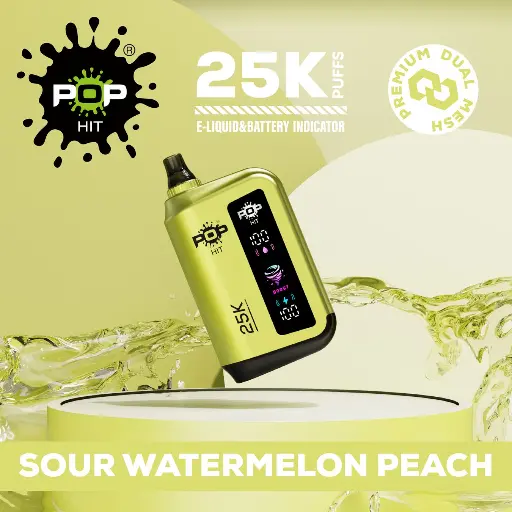 Pop Hit - Sour Watermelon - 25000 Puffs - 5% 