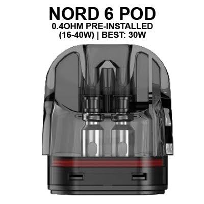 Smok - Nord 6 - Dual Mesh Pod - 0.4ohm
