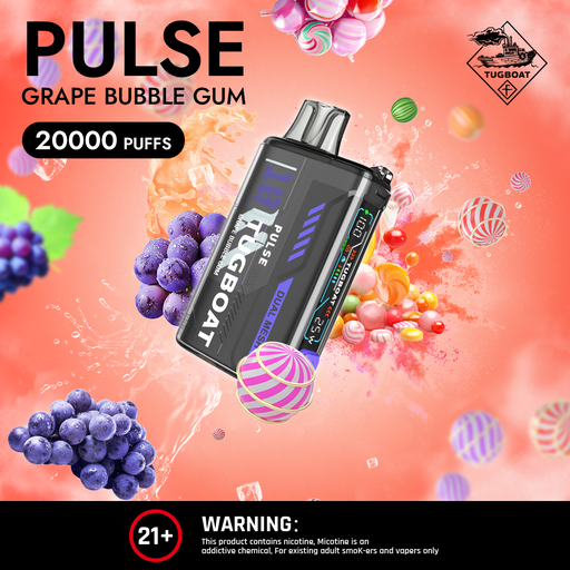 Tugboat - Grape Bubblegum - 20000 Puffs - 5%