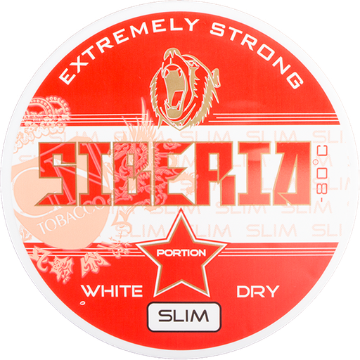 Snuss - Siberia -  Red Slim White Dry - 43MG